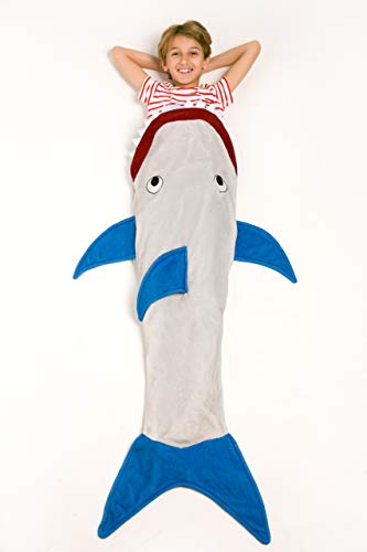 Kanguru Squalo coperta coda bambini 142 cm grigia