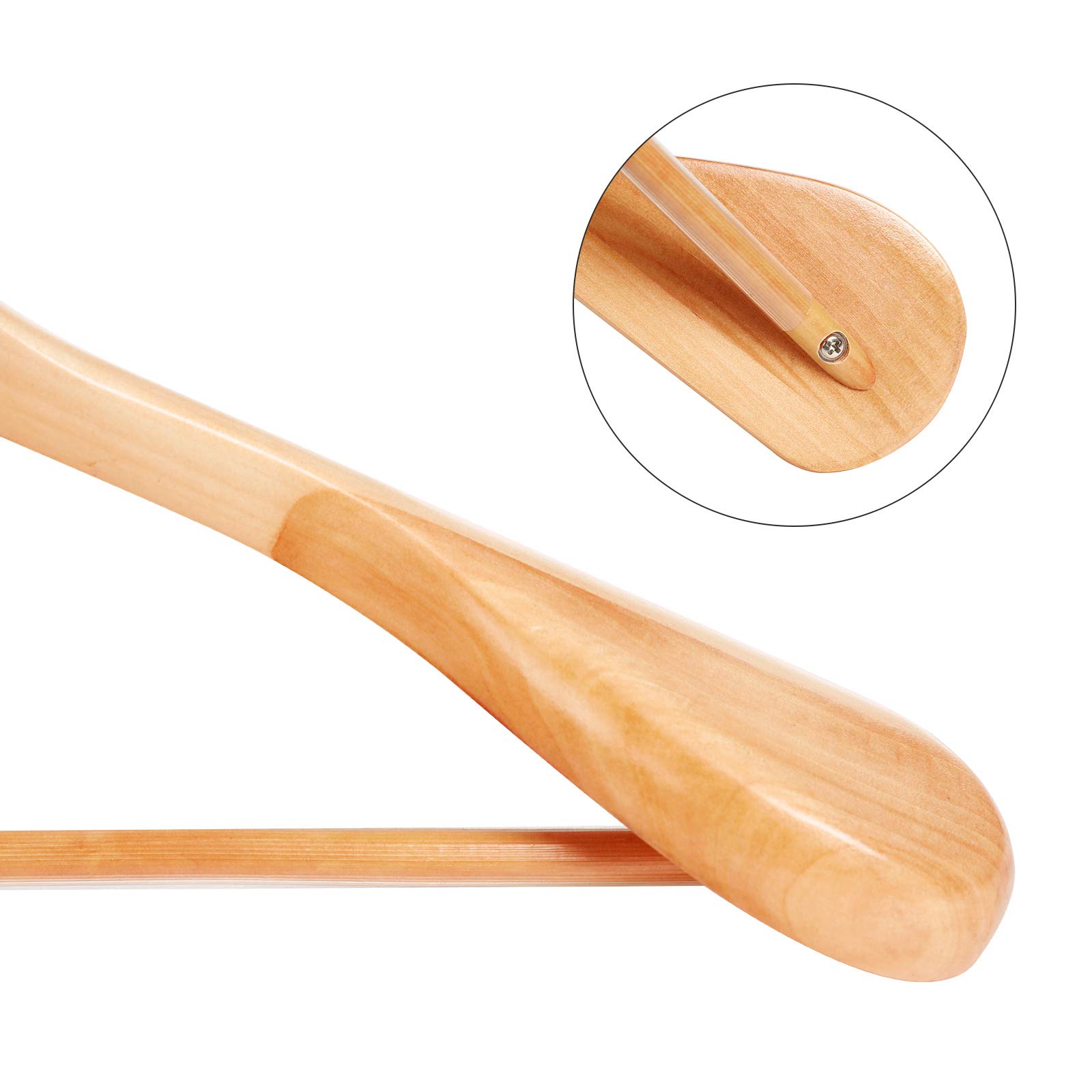 Songmics CRSH06NL Grucce Legno Set 6 Spalle Larghe