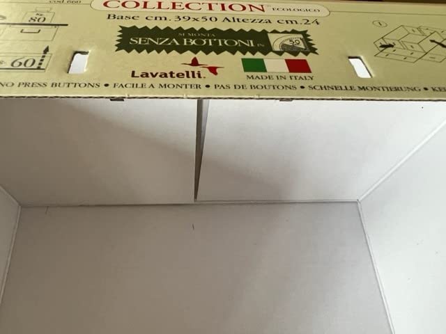 Lavatelli Rose scatole armadio cartone 49x40x24 set 2 pezzi