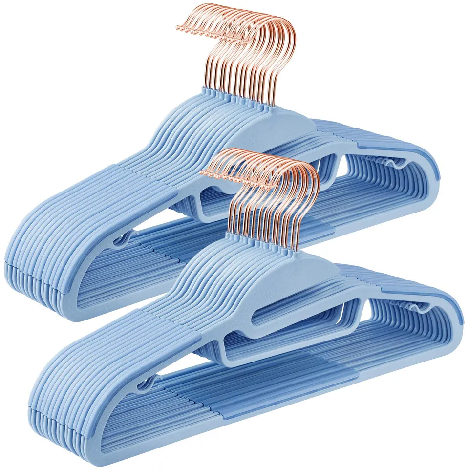 Songmics CRP43IN30 grucce plastica azzurre 30 pezzi salvaspazio