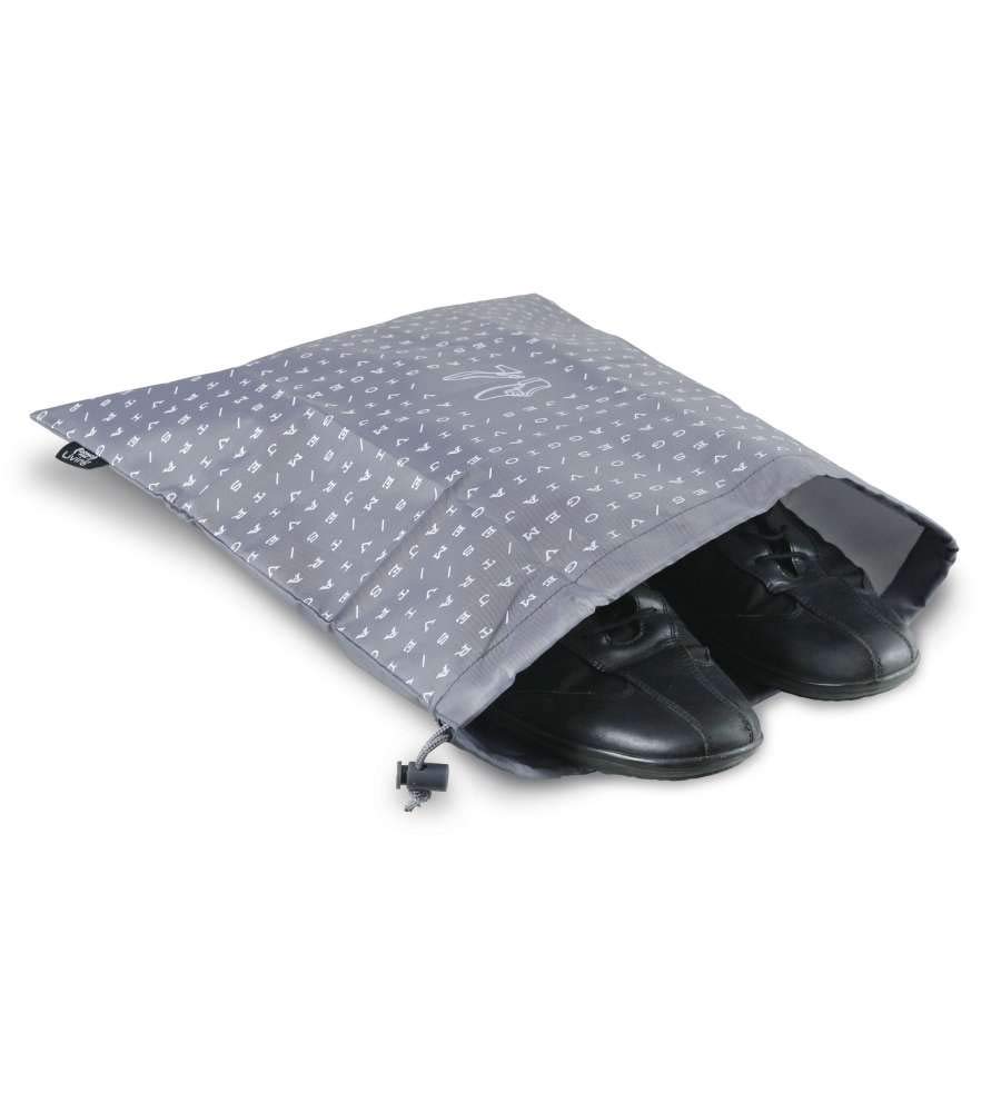 Domopak Living Sacchetto Scarpe viaggio 36x40 cm grigio