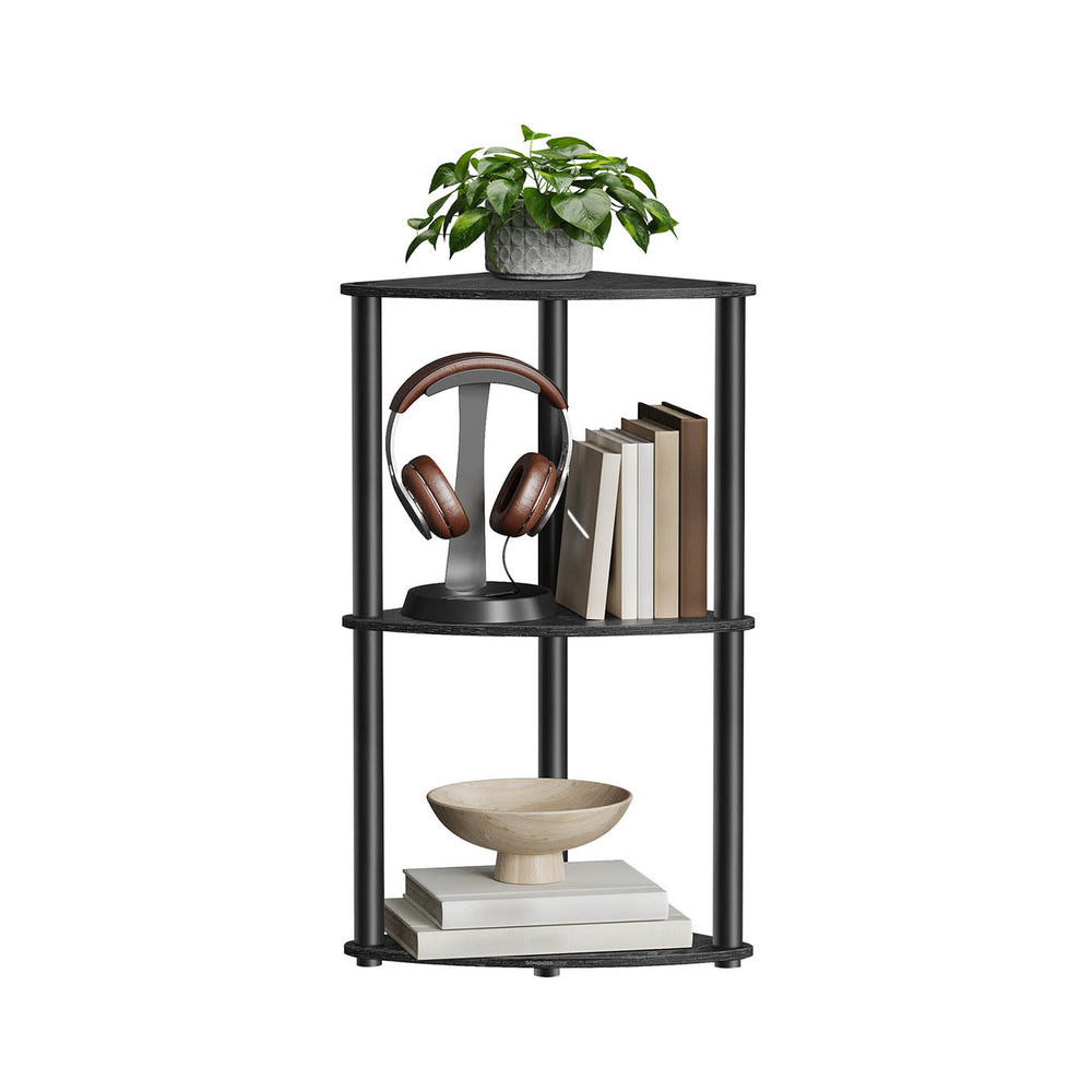 SONGMICS HOME Scaffale Angolare 3 Ripiani Salvaspazio