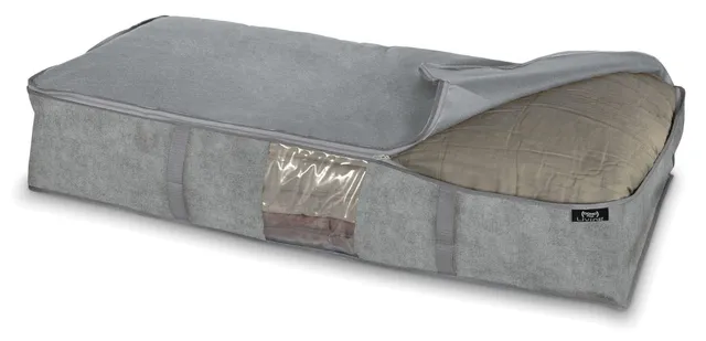 Domopak Stone custodia coperte grigio 95x45x18 cm antipolvere