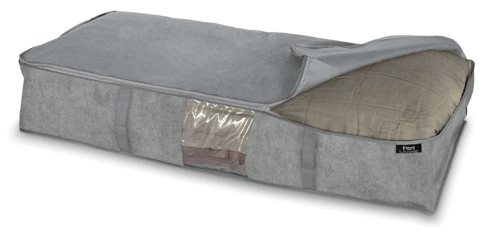 Domopak Stone custodia coperte grigio 95x45x18 cm antipolvere