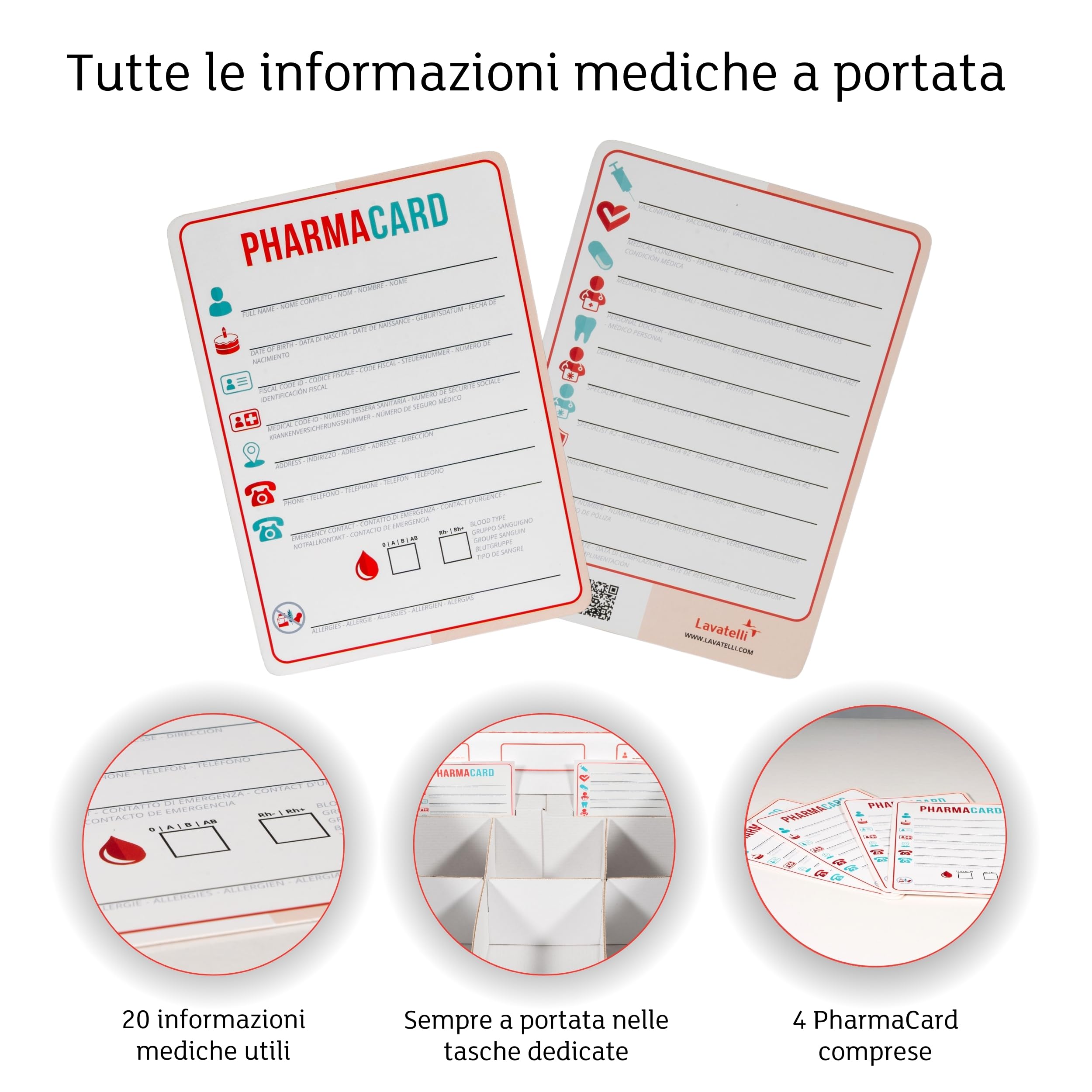 Lavatelli Pharma Organizer scatola medicinali 32x42cm 9 scomparti