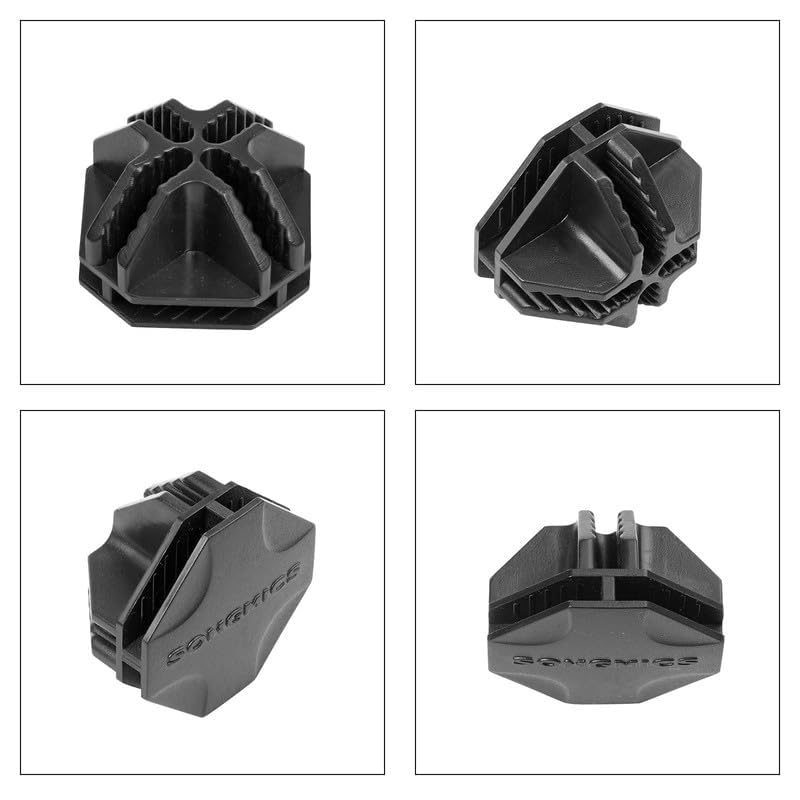 Songmics ALPC0B-20V1 giunti connettori ABS nero 20 pezzi
