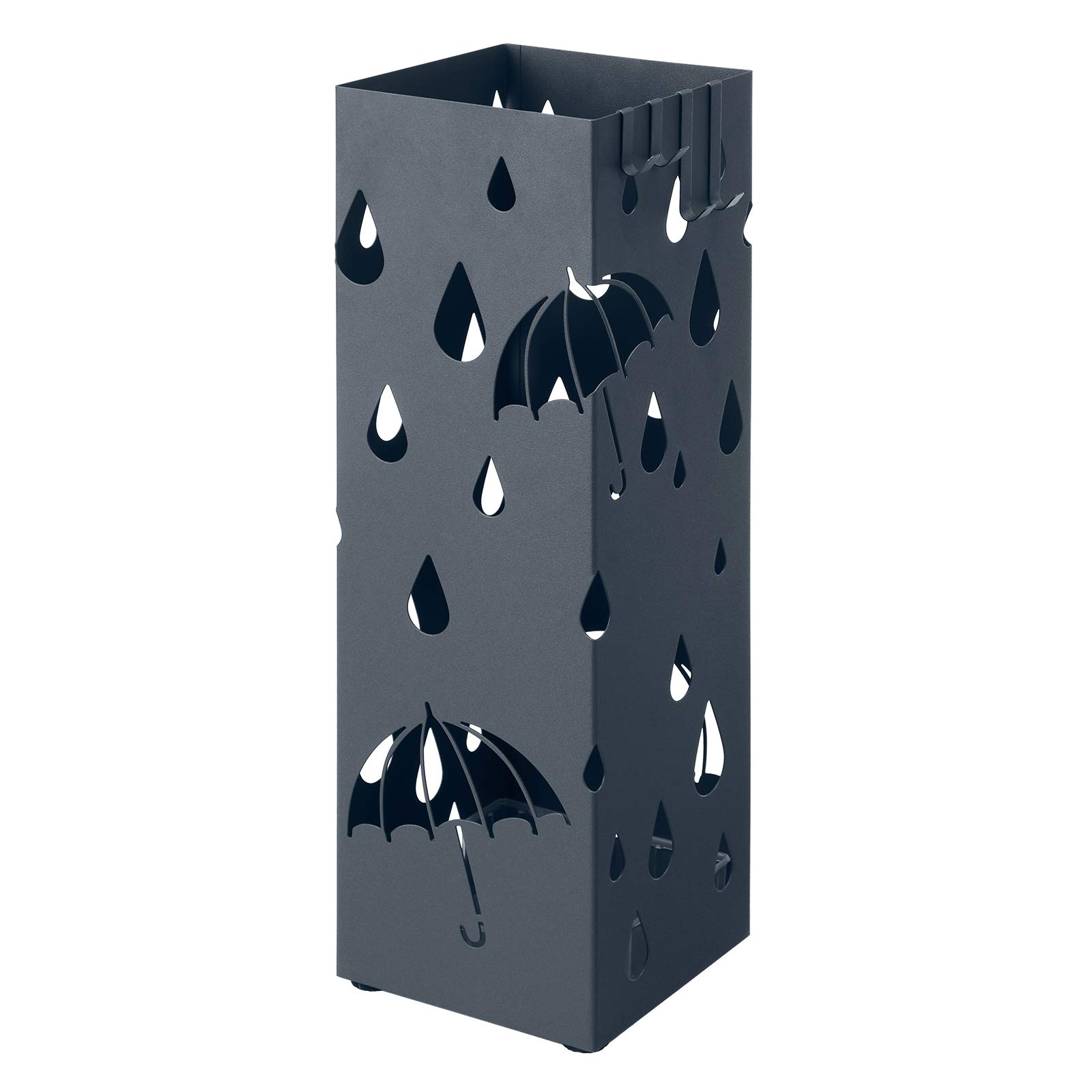 Songmics LUC049G01 portaombrelli metallo grigio 15,5x49 cm