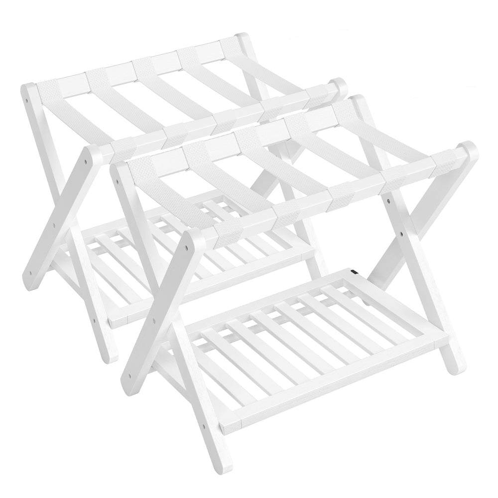 Songmics portavaligie legno set 2 pezzi pieghevole