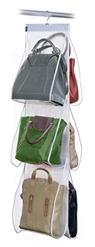 Domopak Living Porta Borse 8 Scomparti 33x120 cm Trasparente
