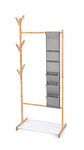 Domopak Living Stander Appendiabiti Bamboo 65x38x167 cm