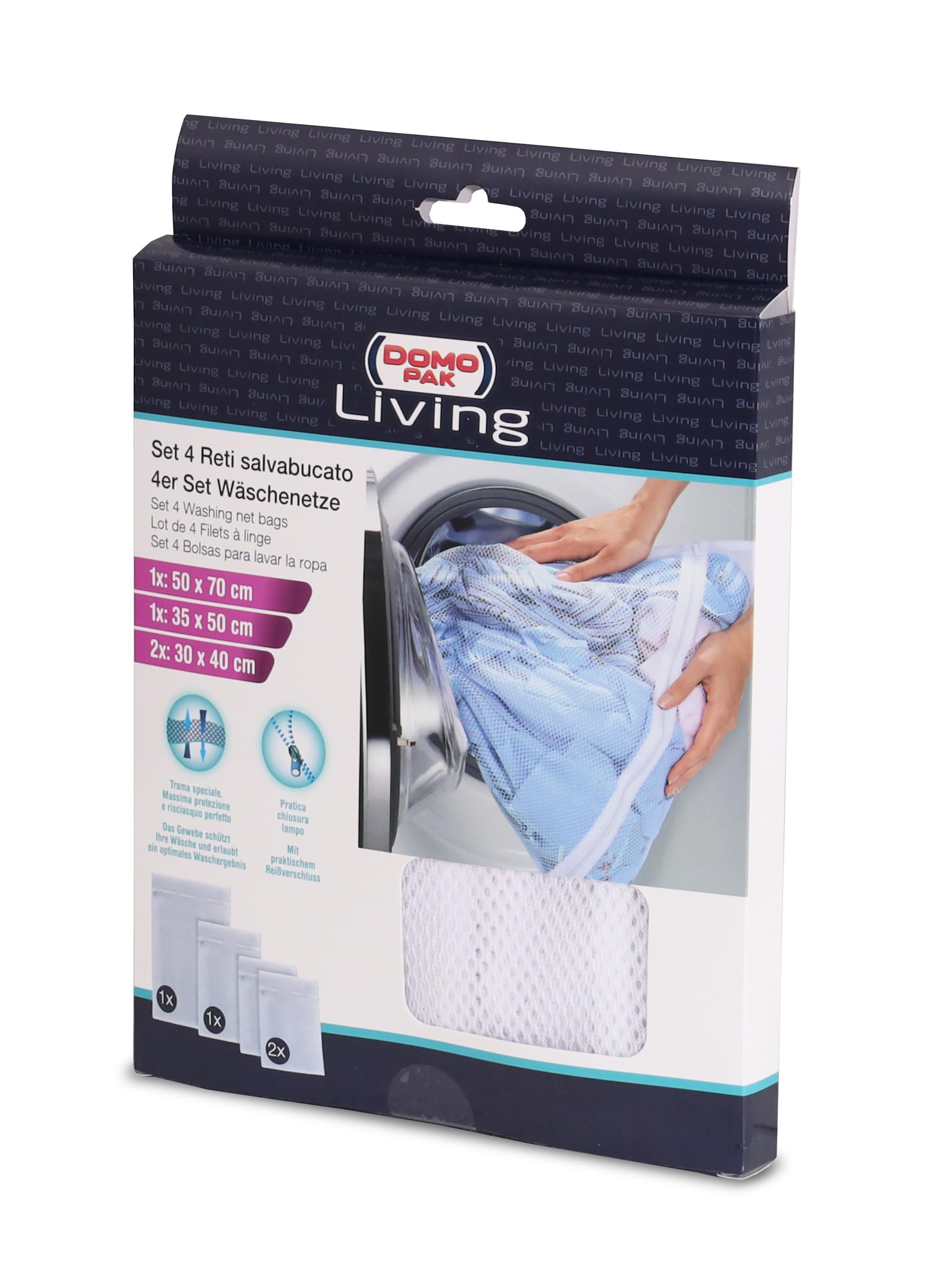 Domo Pak Living sacchetti salvabucato rete 4 pezzi