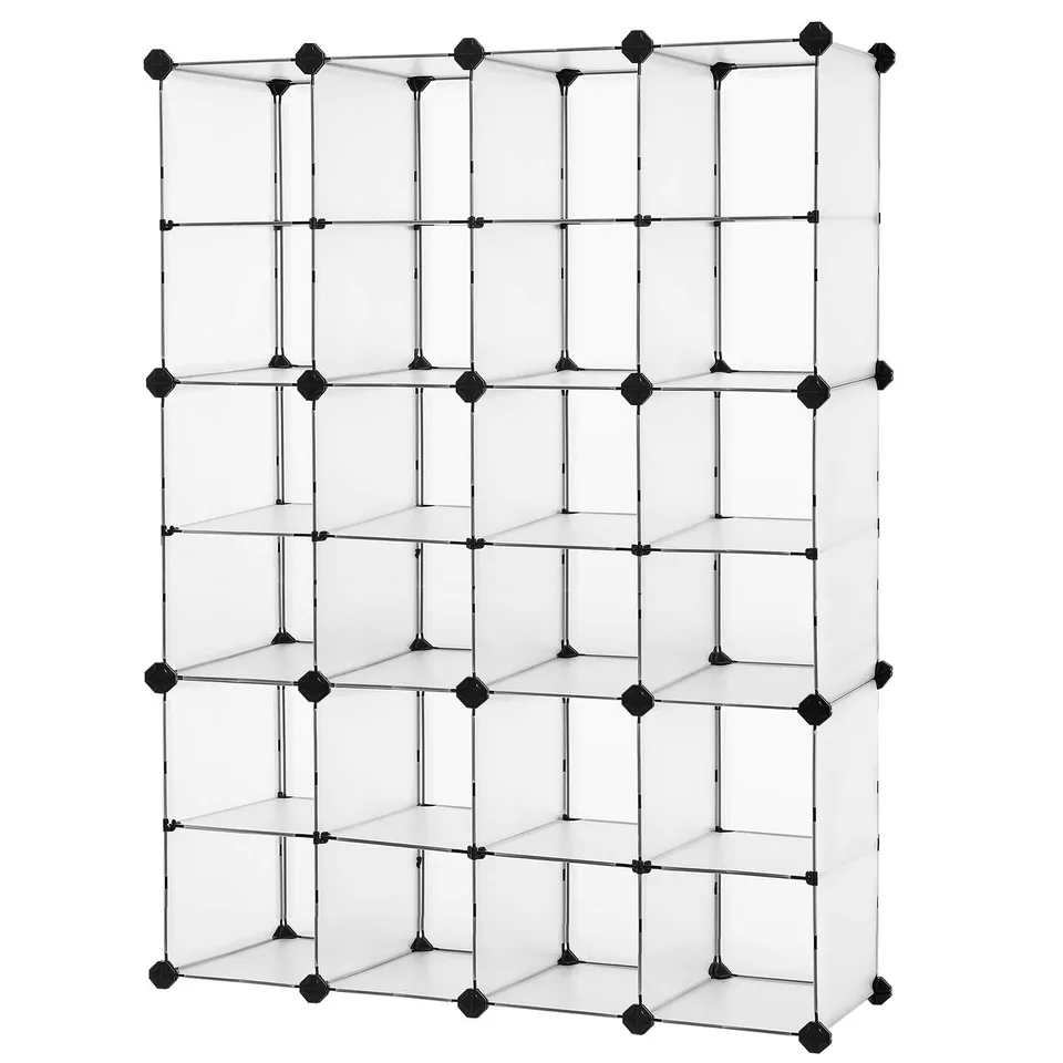 Songmics LPC505W scarpiera modulabile 30 scomparti bianca