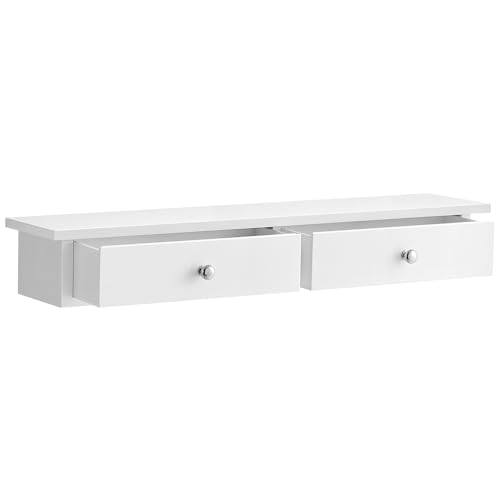 Songmics LWS65WT mensola muro 2 cassetti