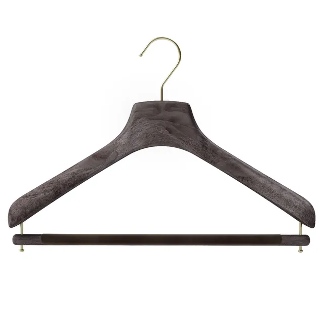 Mainetti Linea Sartoriale Set 10 Grucce 43 cm Marroni Effetto Legno