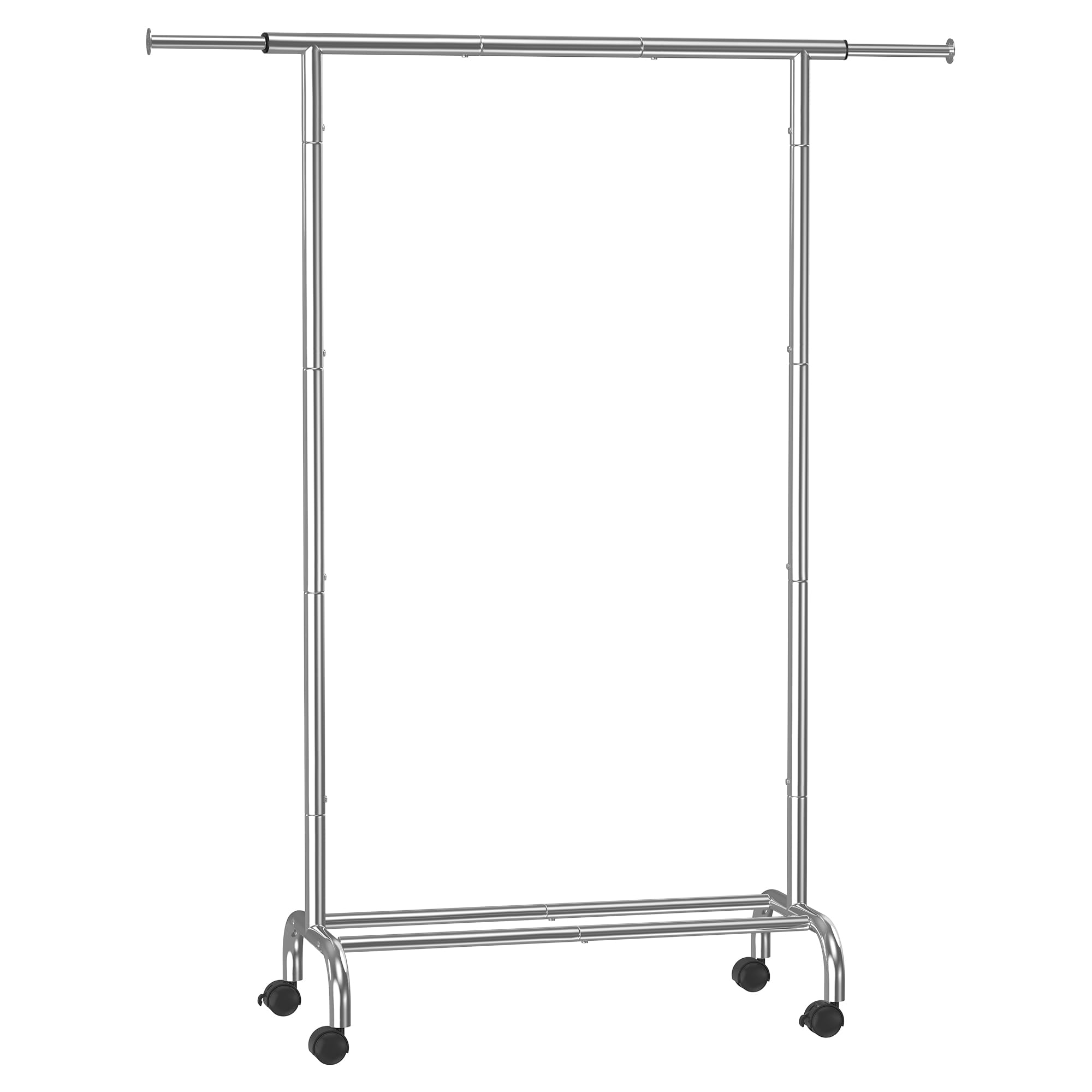 Songmics HSR134E01 stender con ruote argento 83-120x156 cm