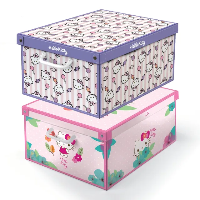 Lavatelli Hello Kitty Scatole Armadio 39x50x24 Set 2 Coperchio