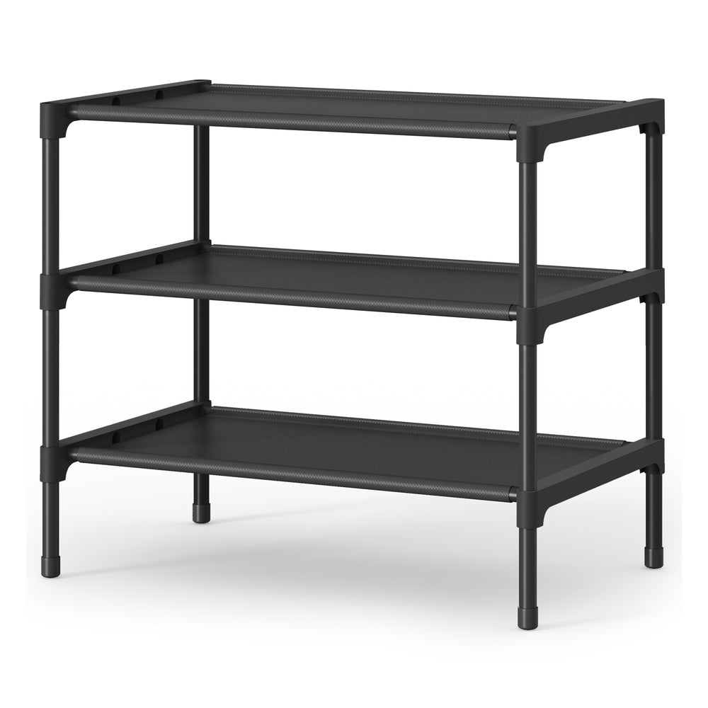 Songmics ULSH012BH01 scarpiera 2 ripiani nera