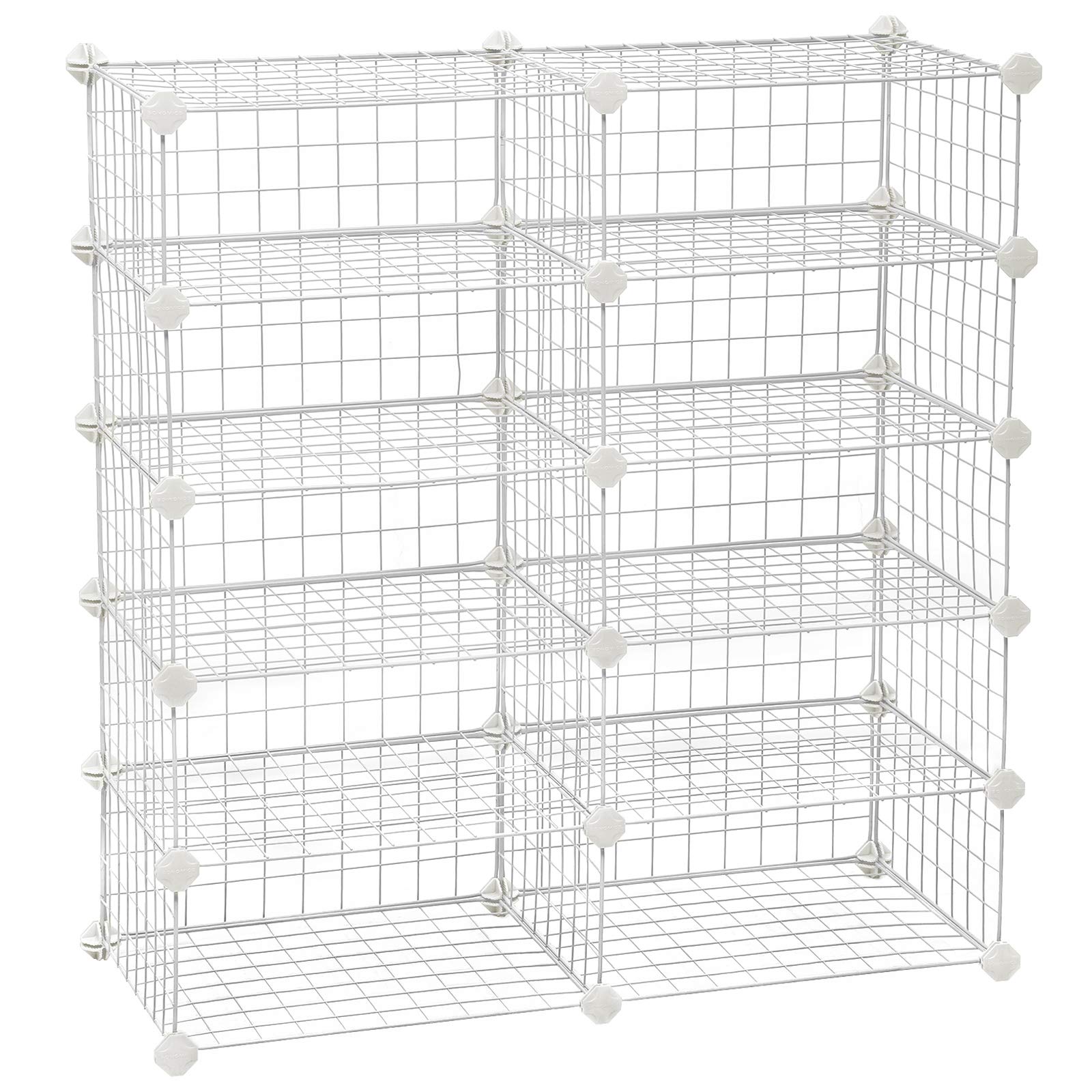 Songmics LPI25W scarpiera modulare bianca a cubi 83x31x88 cm