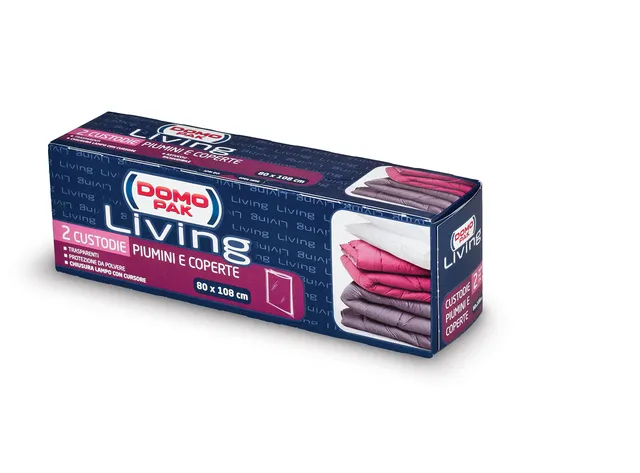 Domopak Living sacchetti antipolvere 80x108 cm 2 buste