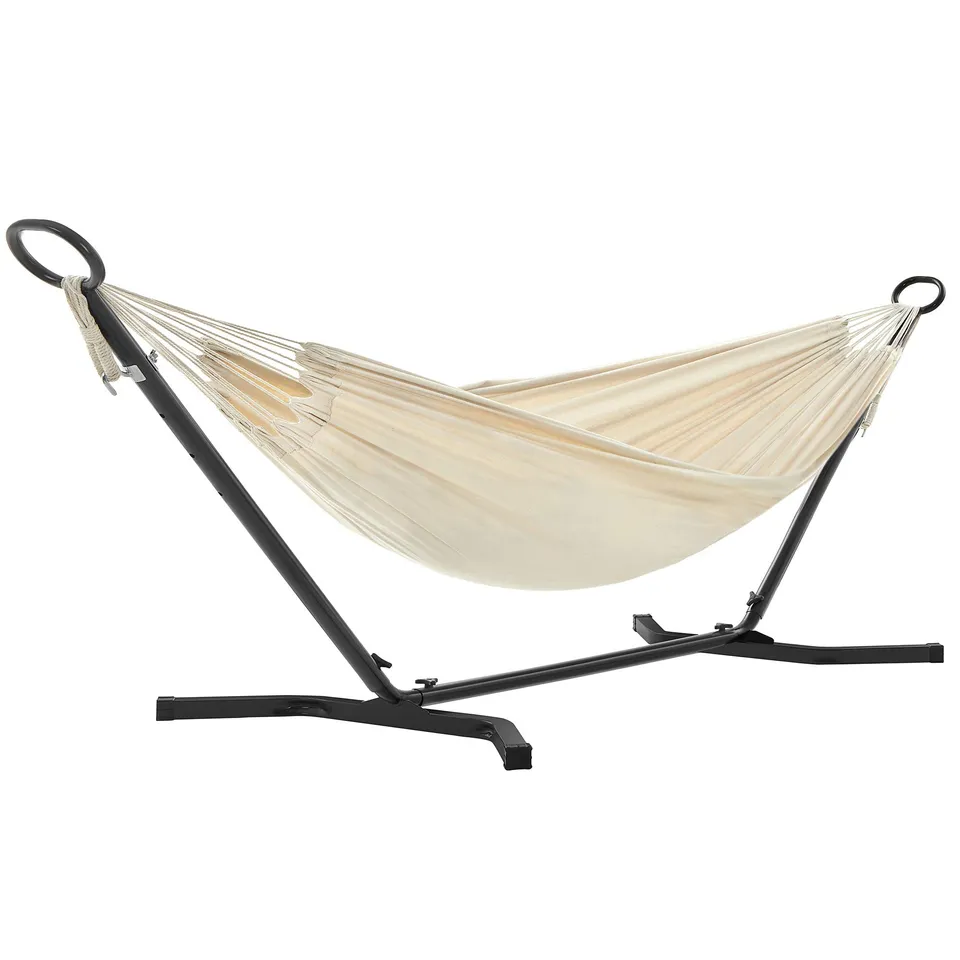 Songmics GHS001M01 amaca con stand beige 210x150 cm