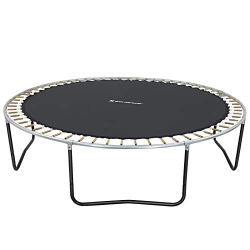 Songmics Tappeto Trampolino Ricambio Telo Ø 202 cm Nero