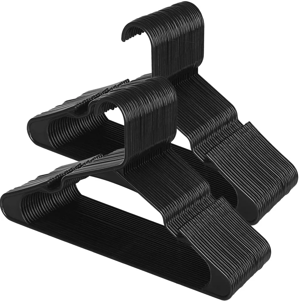 Songmics CRP03B-50A Grucce Plastica Nero 50 Pezzi 41,5 cm