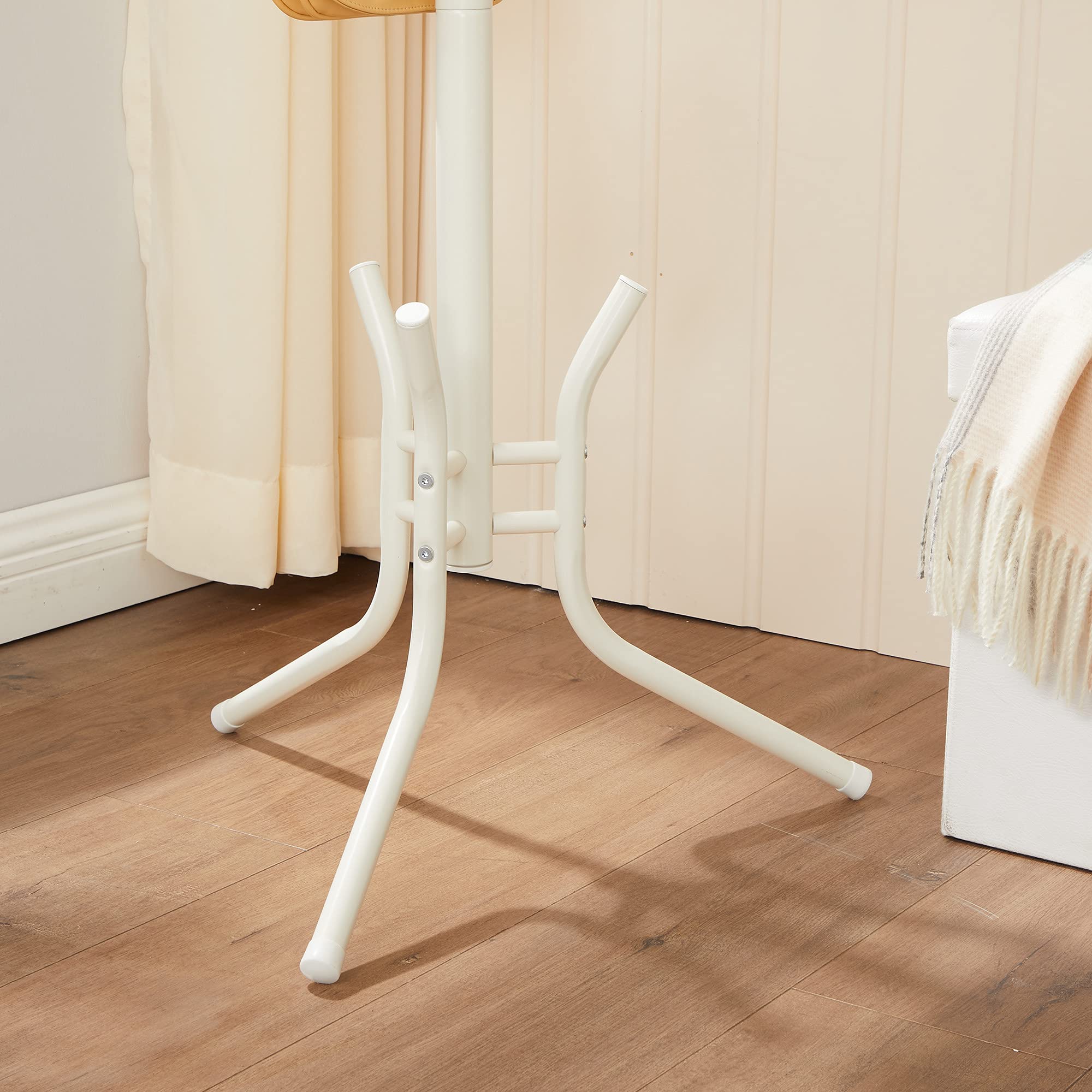 Songmics RCR028W01 appendiabiti da terra bianco 11 ganci acciaio