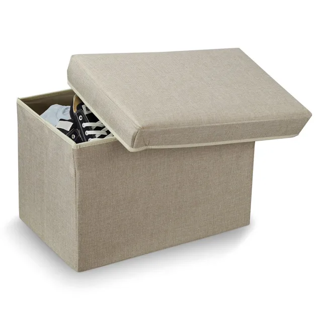 Domo Pak Maison Pouf Contenitore 49x31x31 cm Beige da Armadio