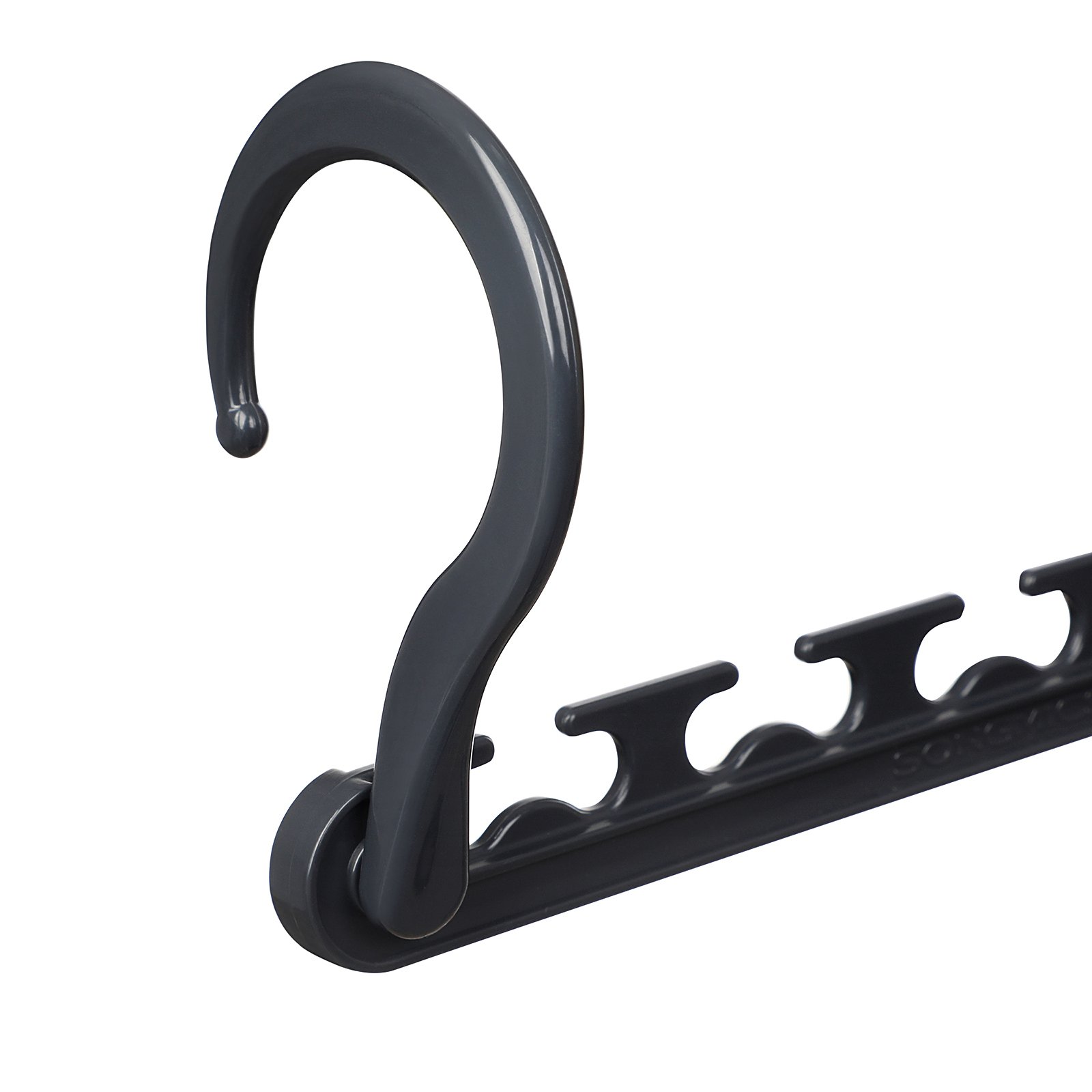Songmics CRP23G-10 ganci appendiabiti 10 pezzi grigi 15 kg