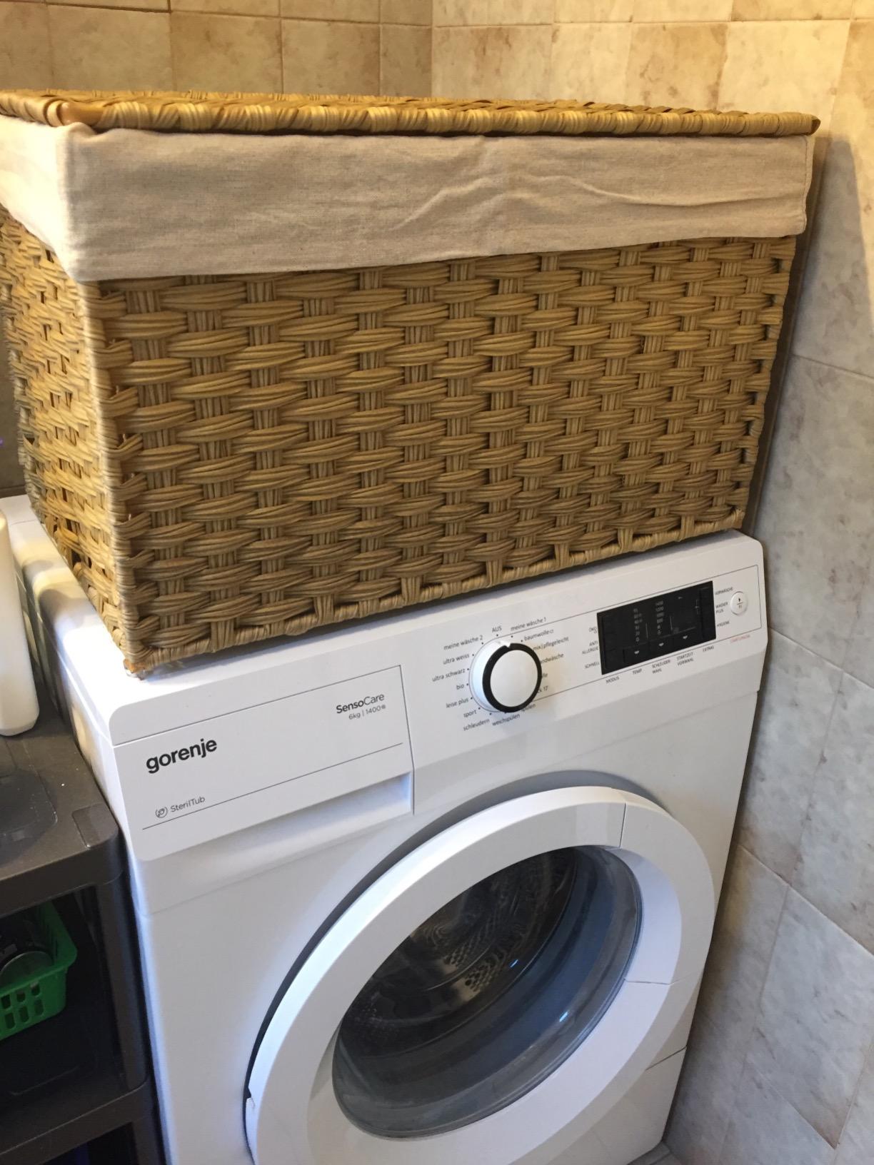 Songmics LCB51NL Cesto Portabiancheria 90L Naturale