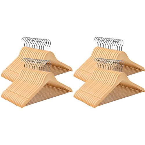 Songmics Grucce Legno Naturale Set da 60 Antiscivolo