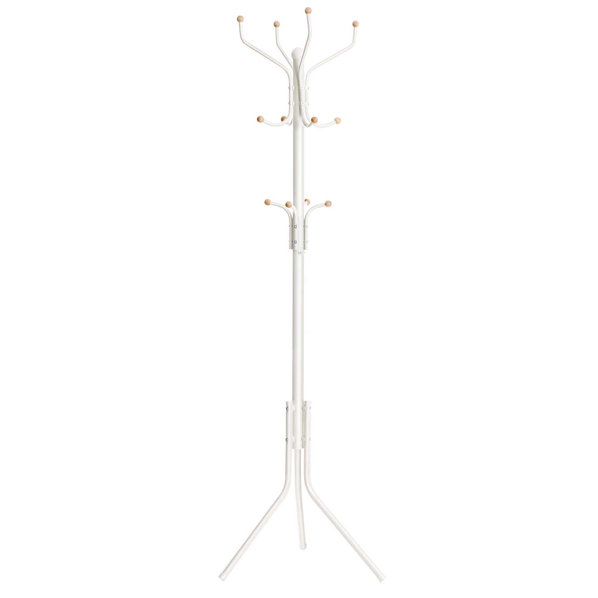 Songmics RCR19W appendiabiti da terra bianco 12 ganci