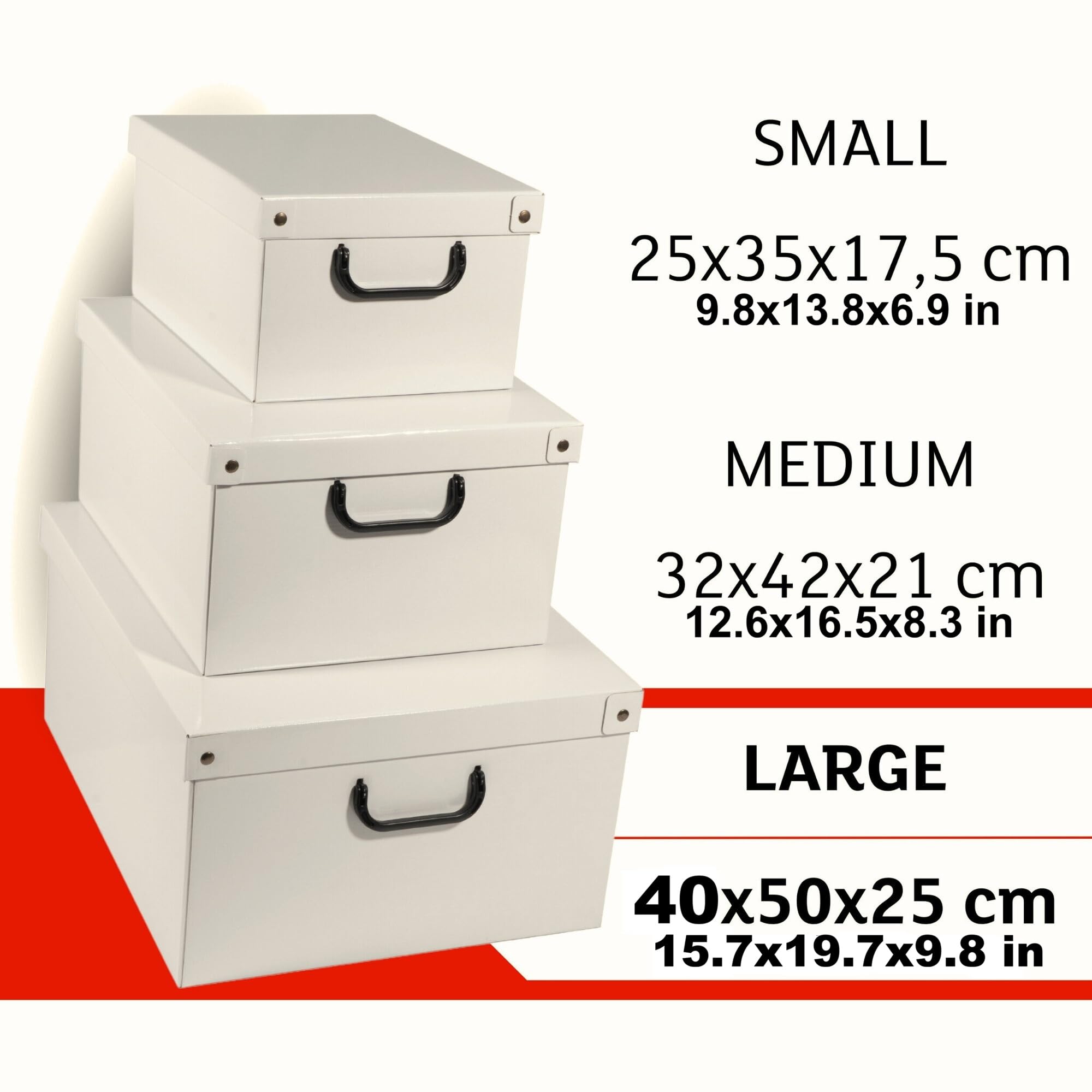 Lavatelli Scatole Armadio Cartone Cuoio 50x40x25 cm 2 Pezzi