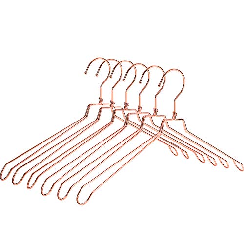 Songmics CRI48R grucce metallo set 6 oro rosa 42,5 cm