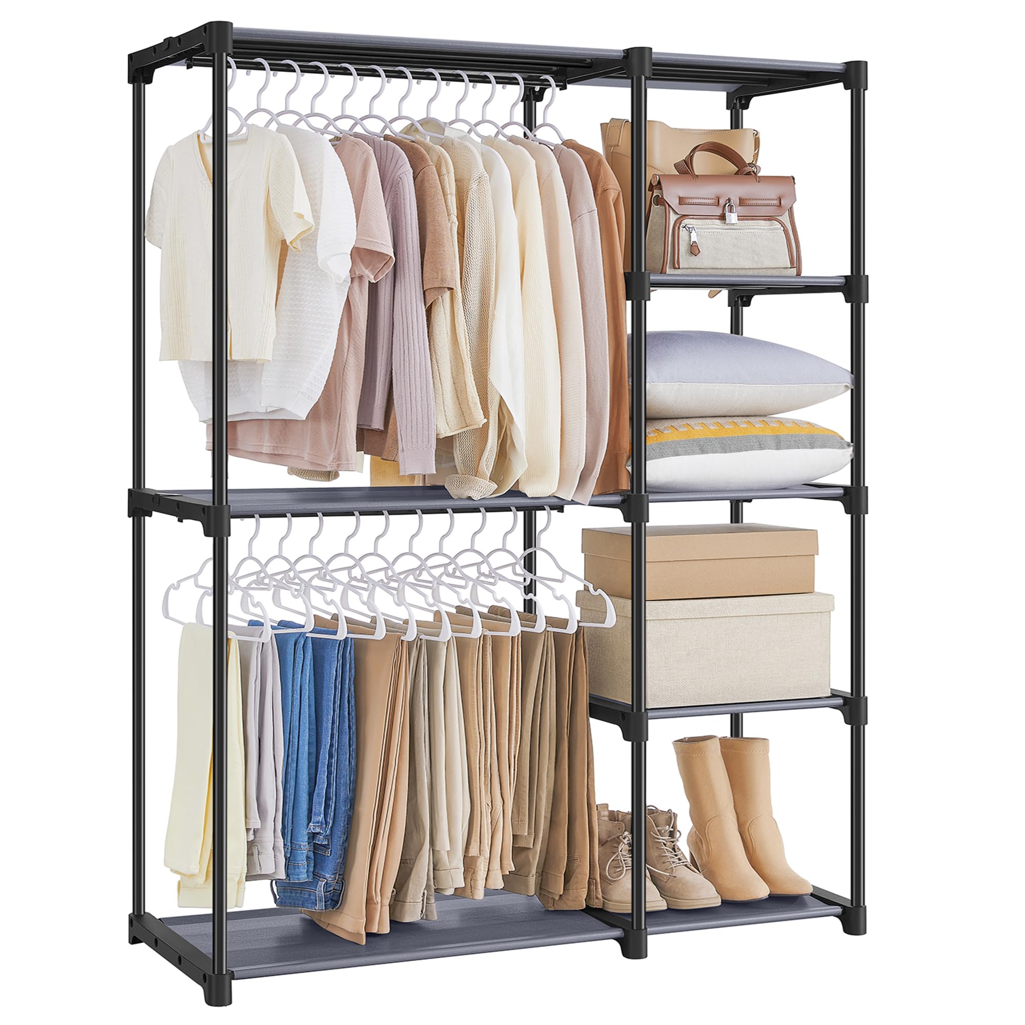 Songmics RYG025B02 Armadio Portatile Nero Inchiostro 138 cm