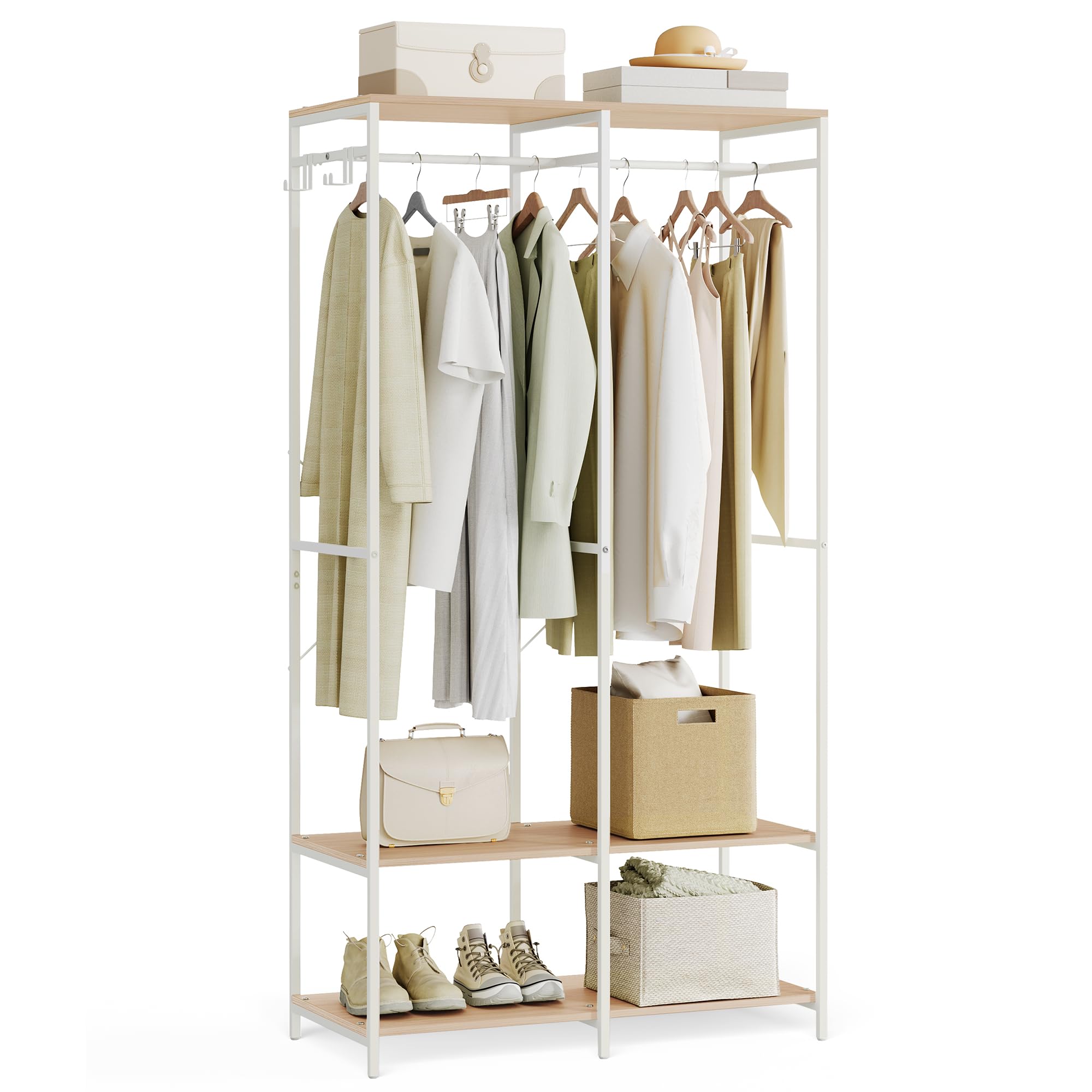 Songmics RGR004W67 Guardaroba Beige 40x94,5x180 cm Pieghevole