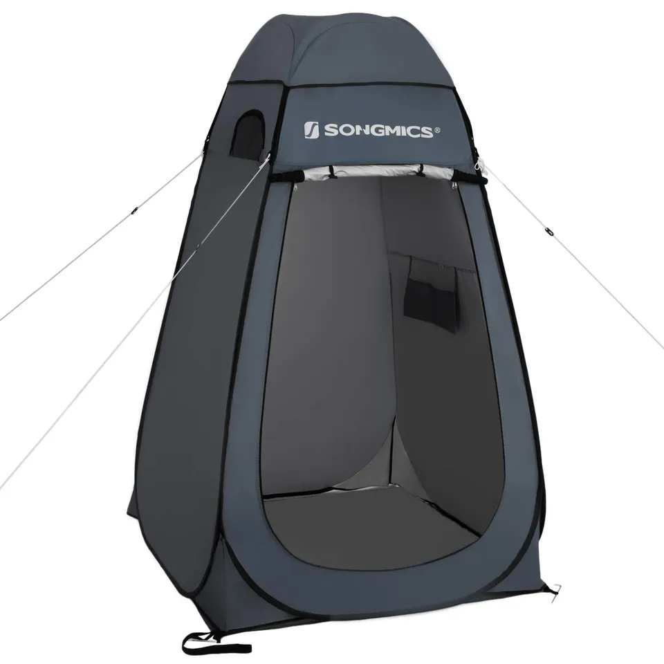 Songmics GPT01GY Tenda Doccia Pop-Up Grigio Blu 120x120
