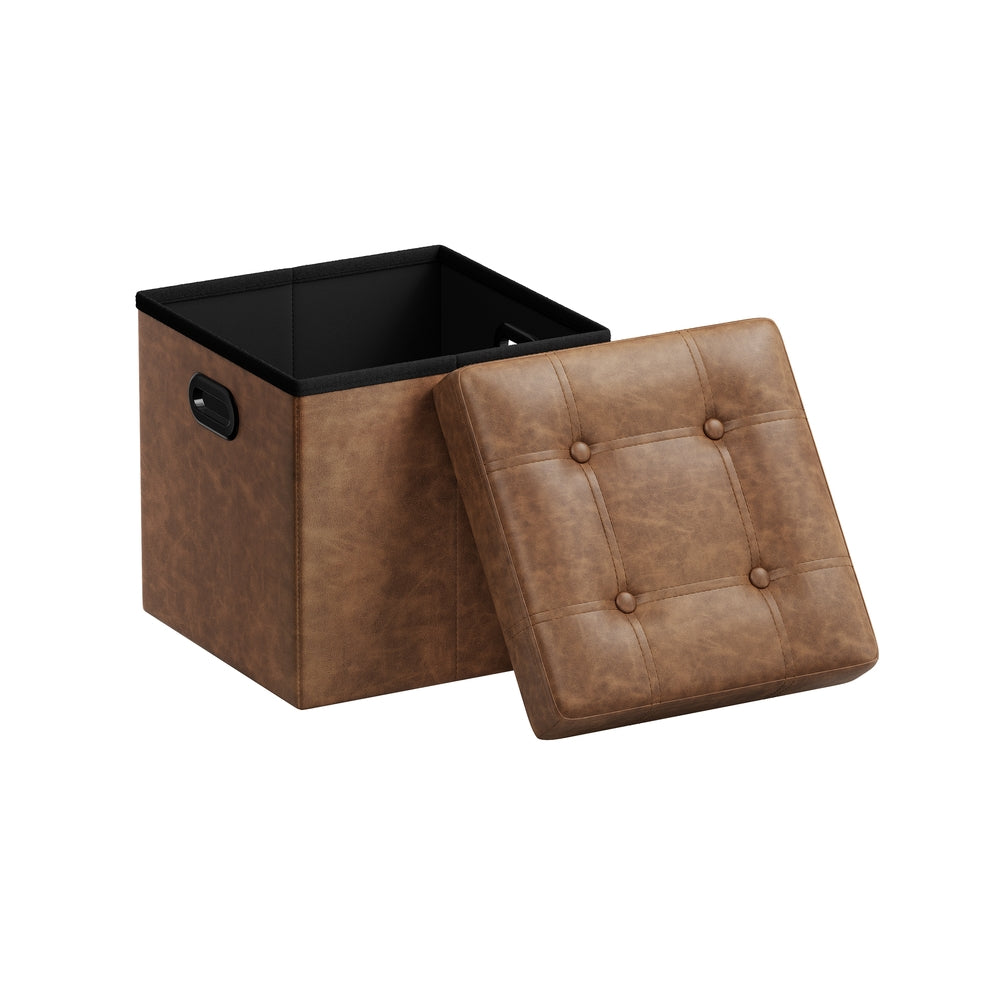 SONGMICS Mazie ULSF030K01 Pouf Contenitore Marrone