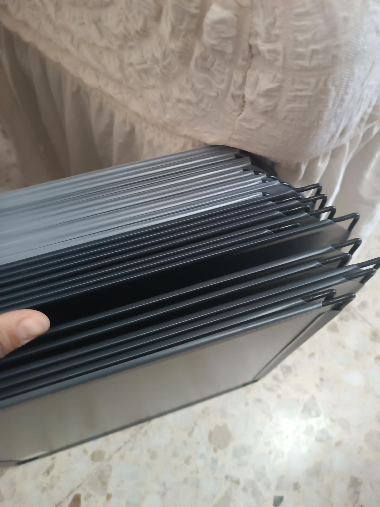 Songmics LPC30H Guardaroba Modulare 143x36 Nero Floreale Plastica