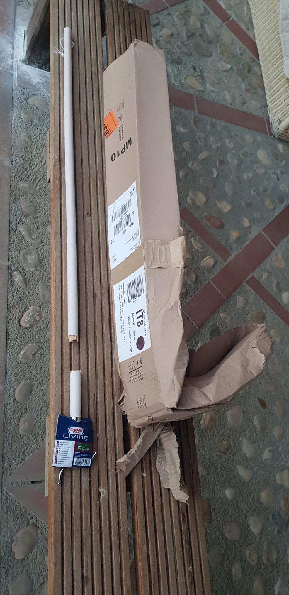 Domopak Living Asta Appendiabiti Legno Chiaro con Gancio