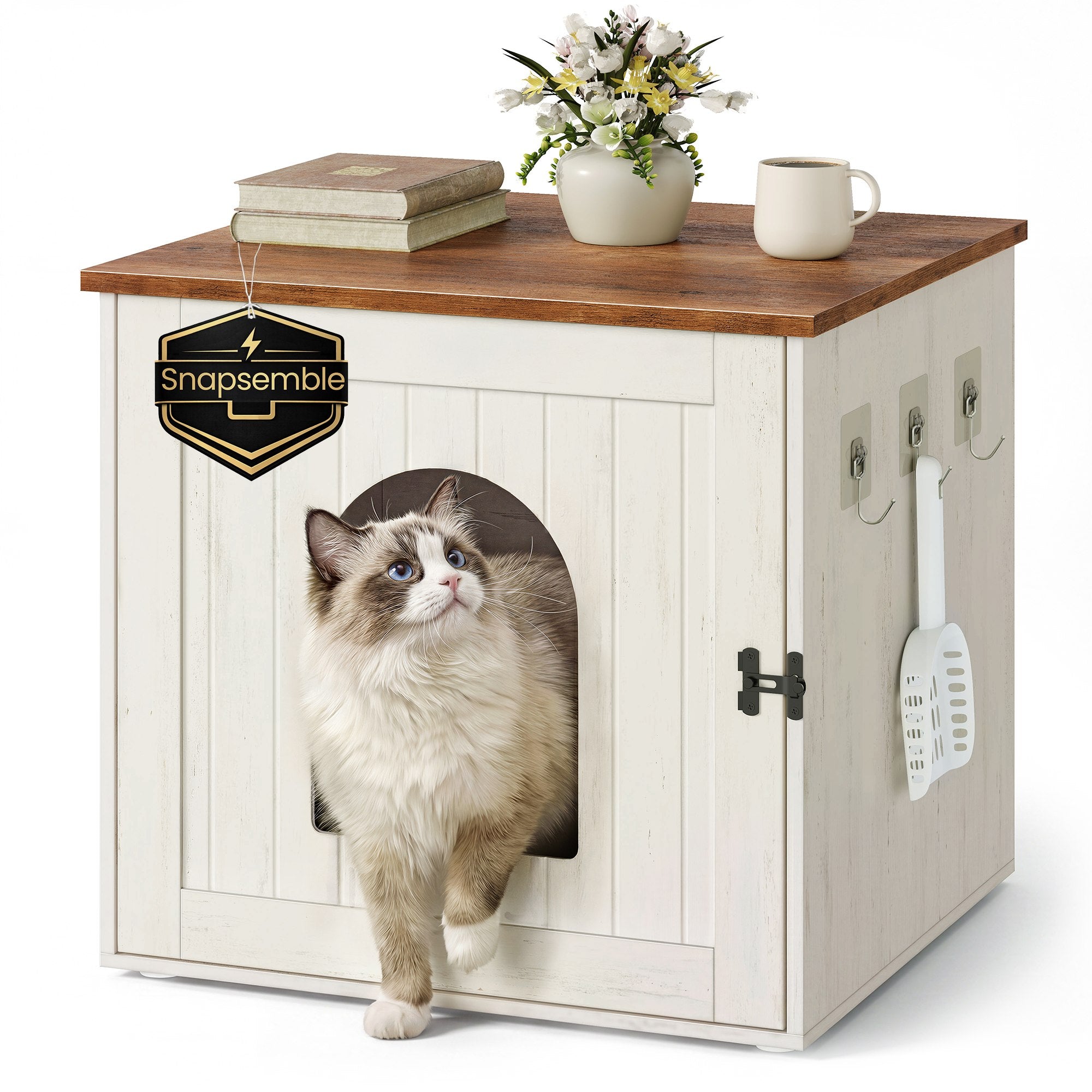 Songmics Home Mobile Lettiera Gatto Greige