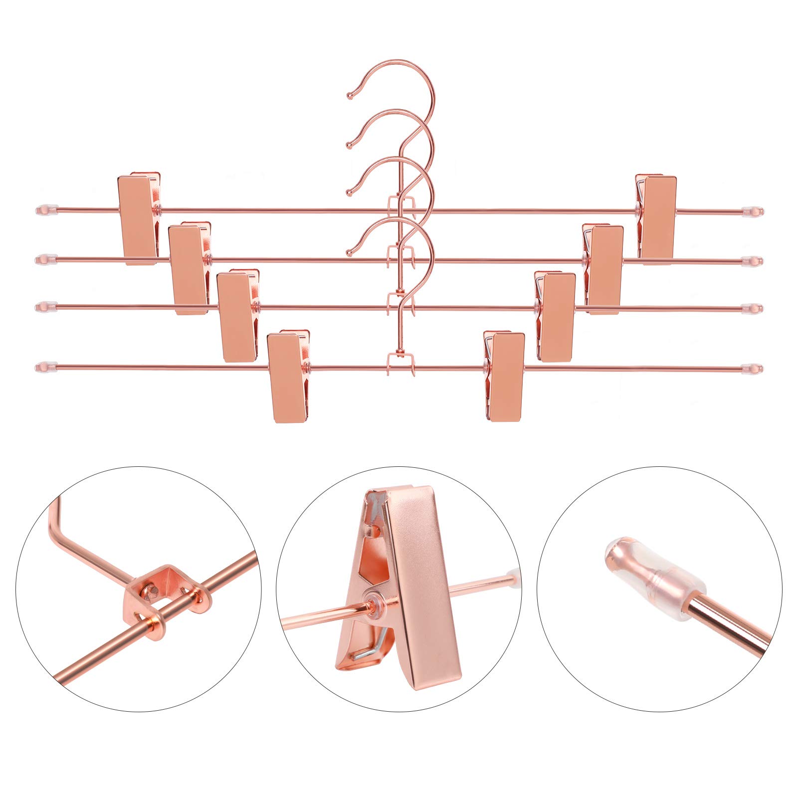 Songmics CRI47R10 grucce pantaloni oro rosa 10 pezzi 40 cm