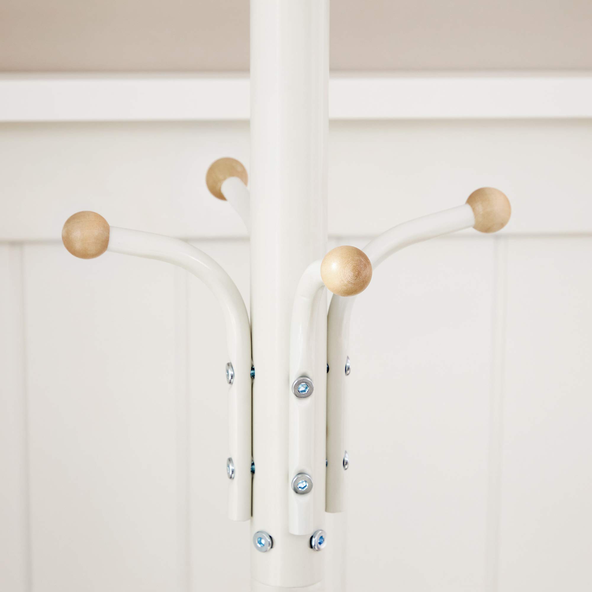 Songmics RCR19W appendiabiti da terra bianco 12 ganci