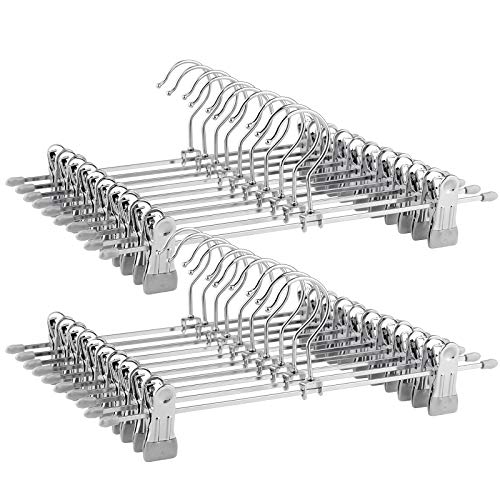 Songmics CRI03G20 grucce metallo 20 pezzi argento antiscivolo