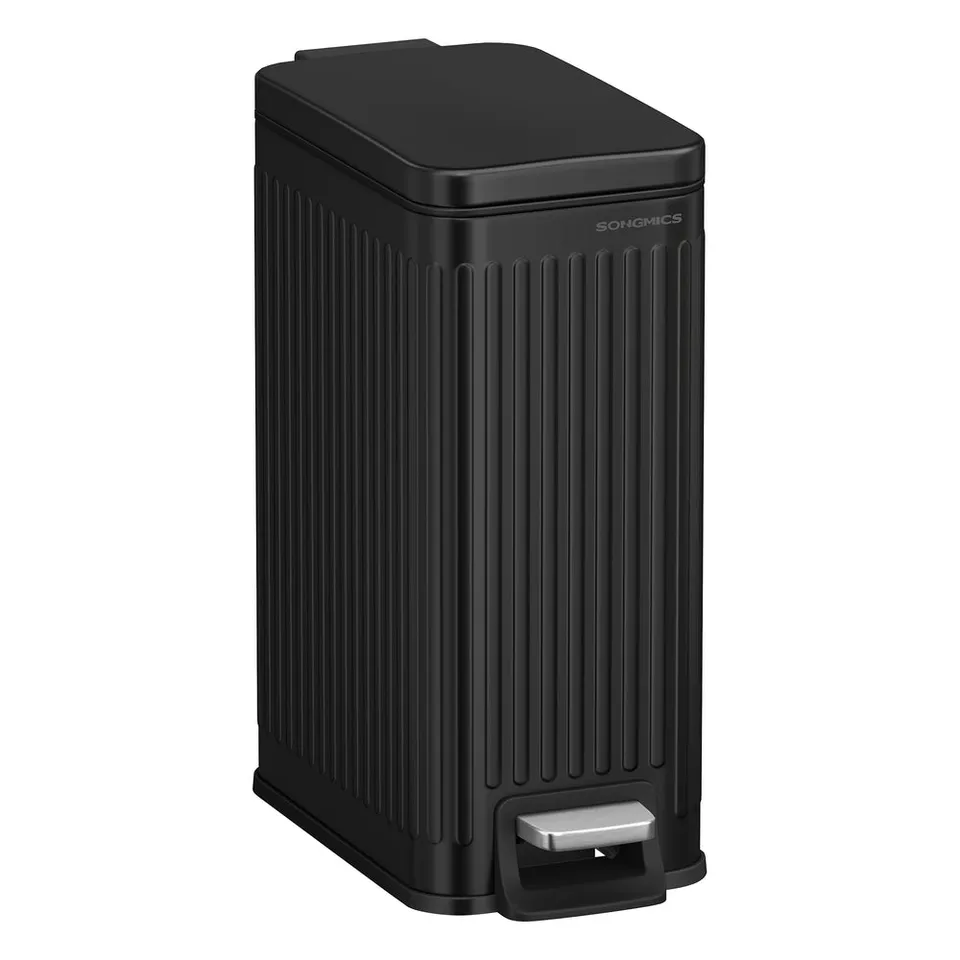 Songmics ULTB563B02 Pattumiera Bagno 6L Nera