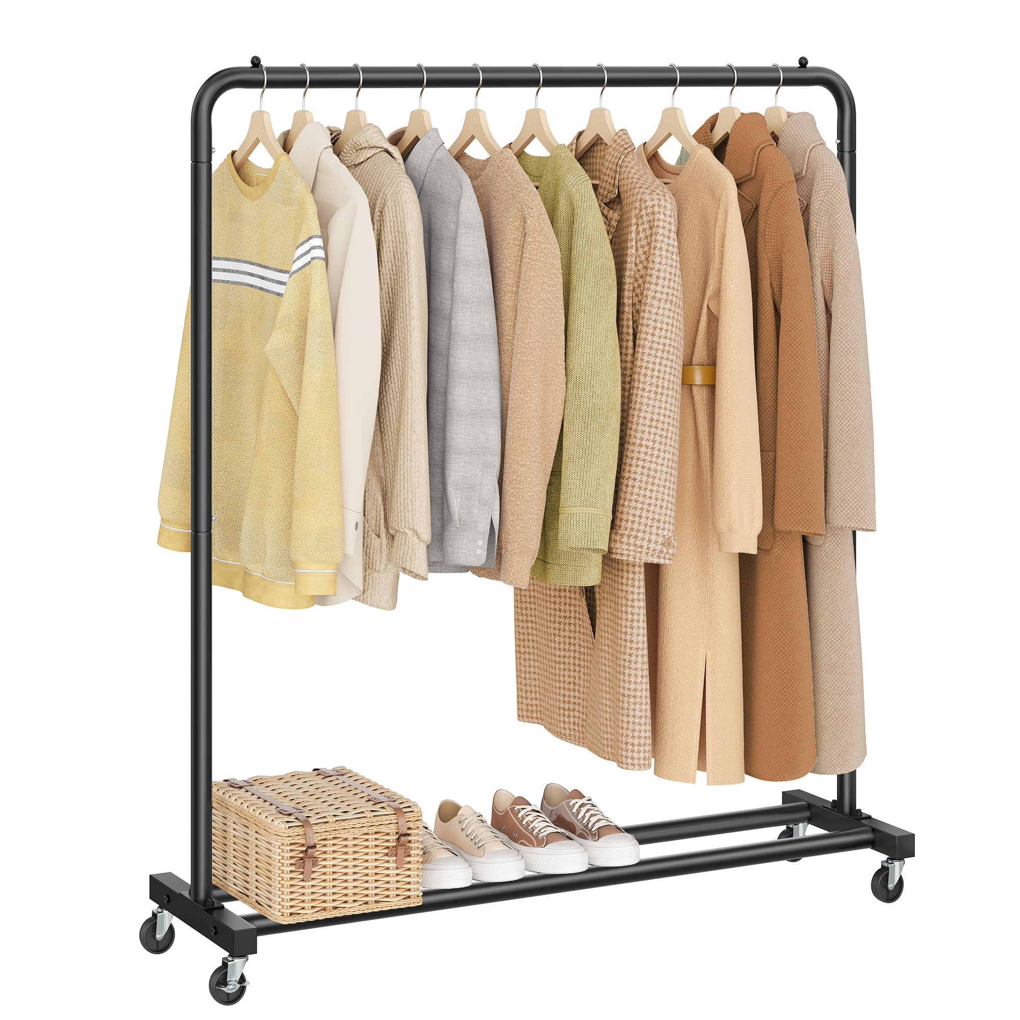 Songmics HSR017WG01 Stand Appendiabiti Bianco 38x110x141 cm