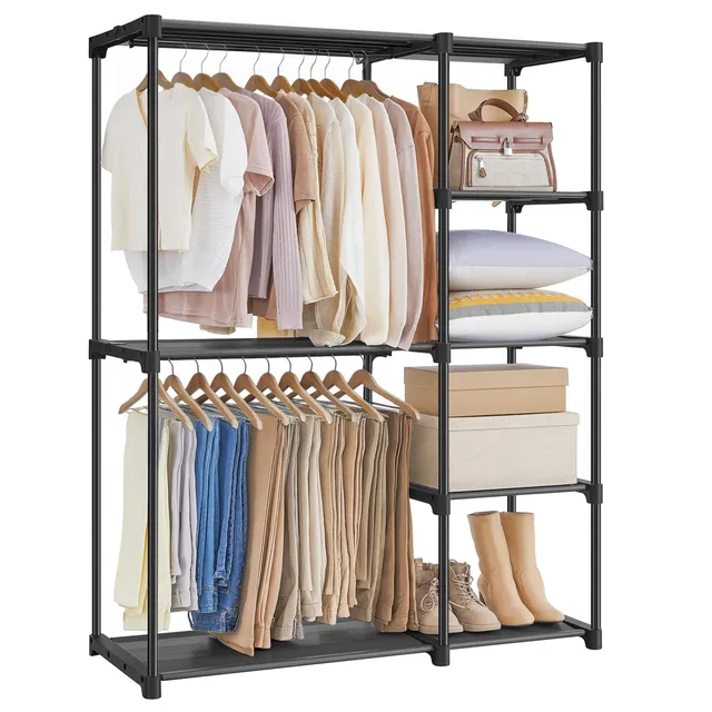 Songmics RYG24BK Armadio Portatile 112x43x165 cm Nero