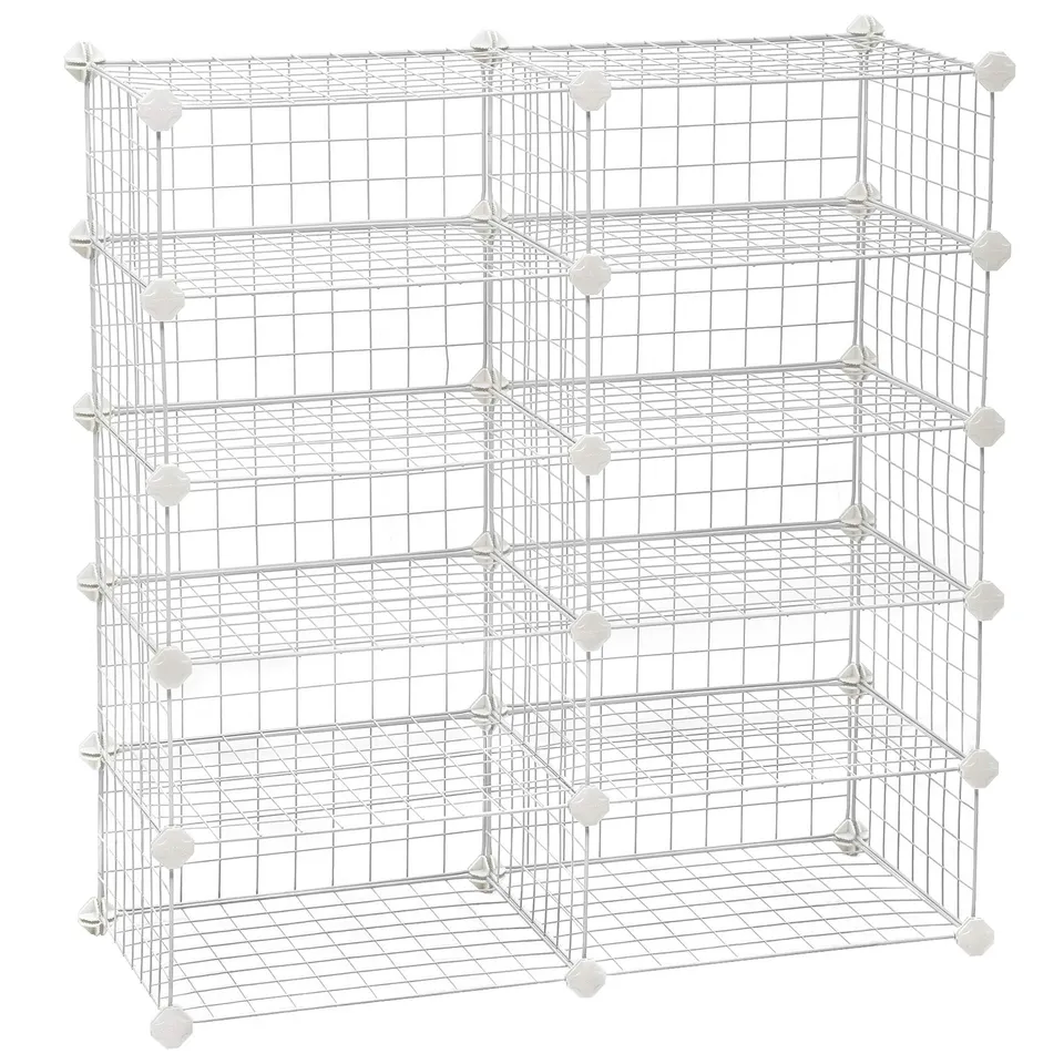 Songmics LPI25W scarpiera modulare bianca a cubi 83x31x88 cm
