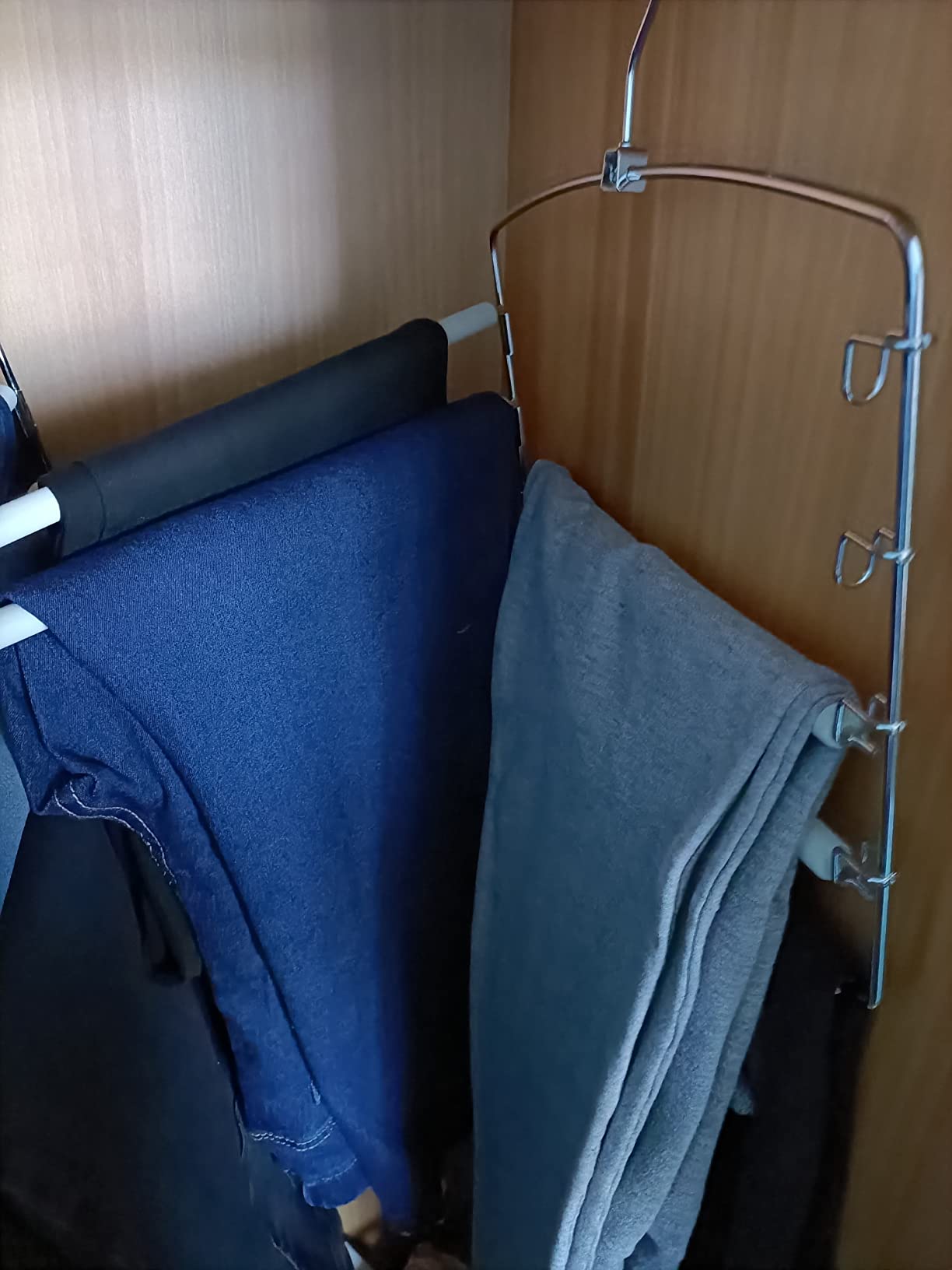 Songmics Patiya CRI041GY grucce pantaloni set 3 grigio antiscivolo