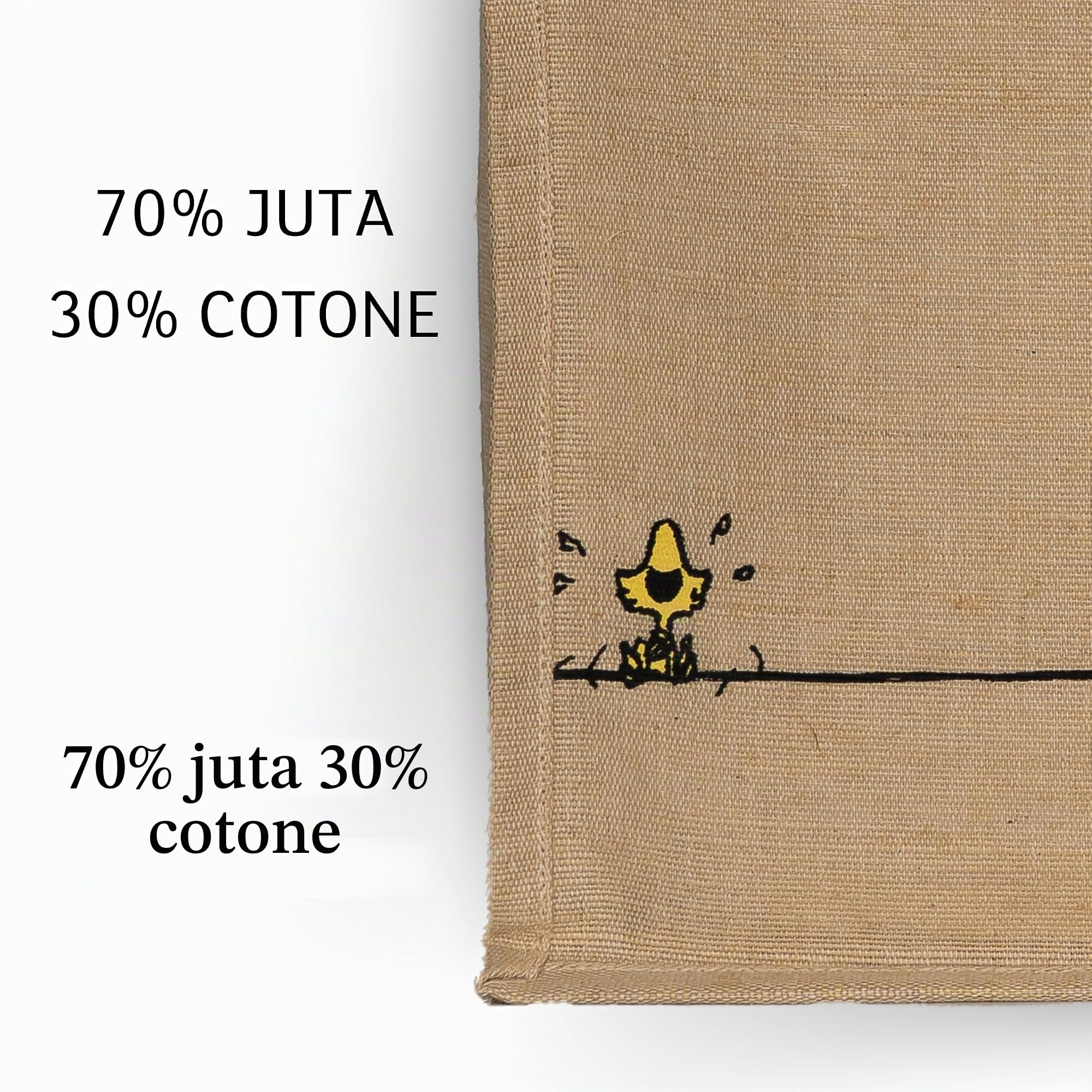 Lavatelli Kanguru Snoopy Shopper Cotone Juta con Tasca